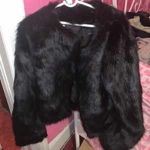 Black Fur Jacket (Fashion Nova)